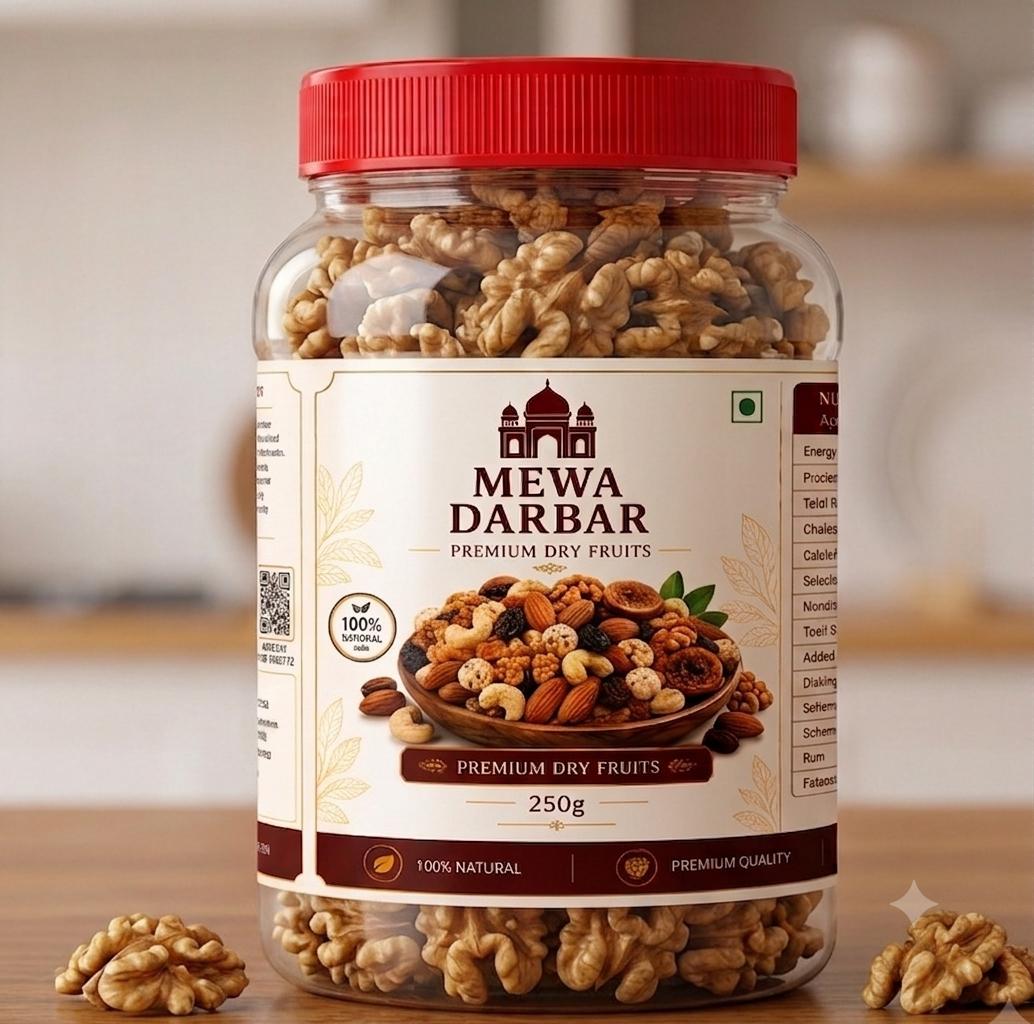 Mewa Darbar Premium Walnuts | Akhrot | Fresh & Crunchy