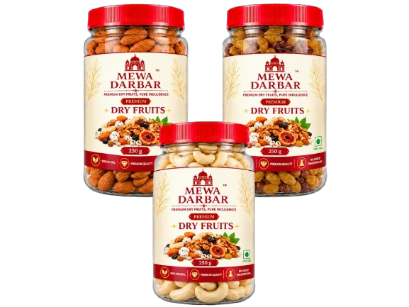Daily Mewa Trio - Almonds, Cashews & Raisins
