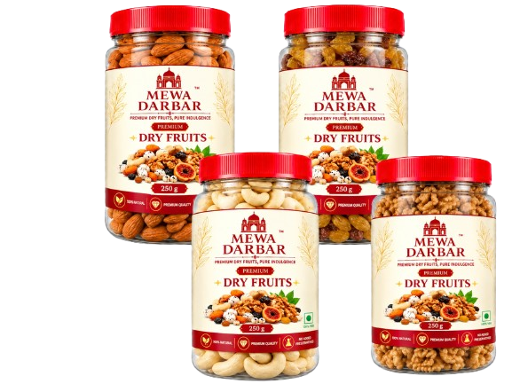 Royal Mewa Family Box - Premium Almonds, Cashews, Walnuts & Rasins